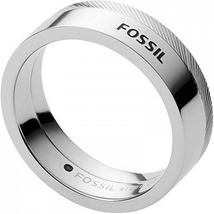 Fossil ring JF03997040 Chevron zilverkleurig