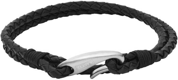 skagen Hulsten armband van leer SKJM0173040