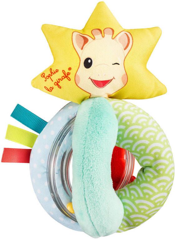 Vulli Sophie la girafe®, stoffen rammelaar met kralen