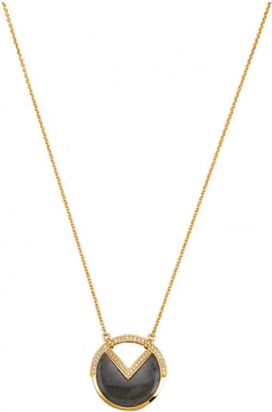 Diemer Farbstein Collier met labradoriet Groen
