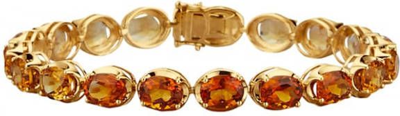 Diemer Farbstein Armband Geel