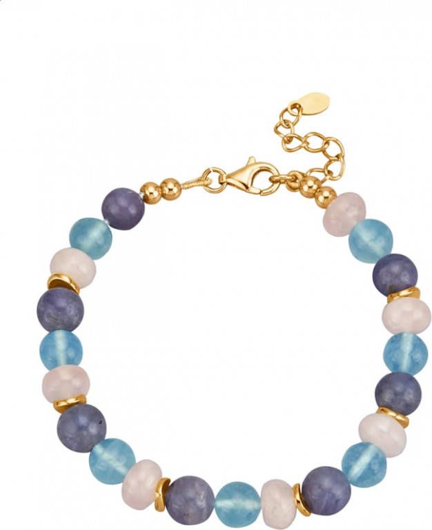 Diemer Farbstein Armband met edelstenen Multicolor