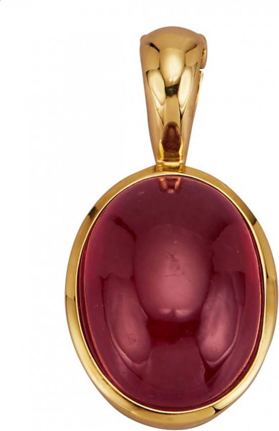 Diemer Farbstein Cliphanger met robijn cabochon Rood