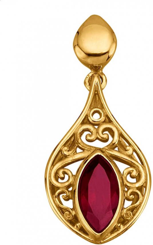 Diemer Farbstein Cliphanger met robijn Rood