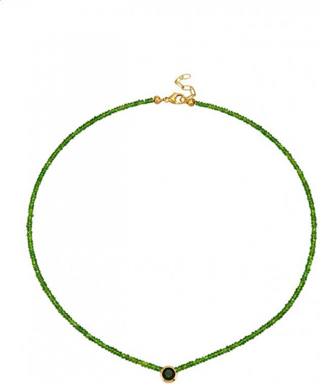 Diemer Farbstein Ketting met chroomdiopsied Groen