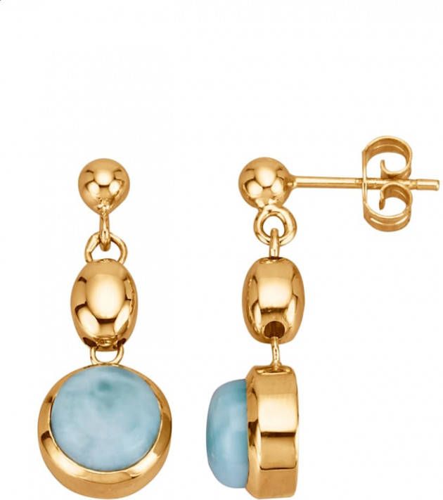 Diemer Farbstein Oorbellen met larimar Blauw