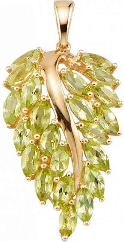 Diemer Farbstein Hanger Blad met peridot Groen