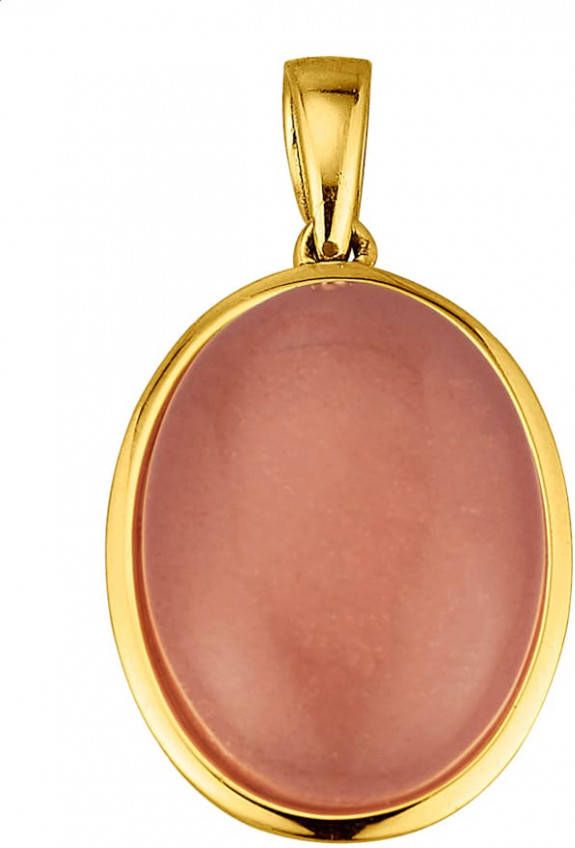 Diemer Farbstein Hanger met maansteen cabochon Oranje