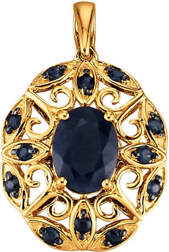 Diemer Farbstein Hanger met saffieren Blauw