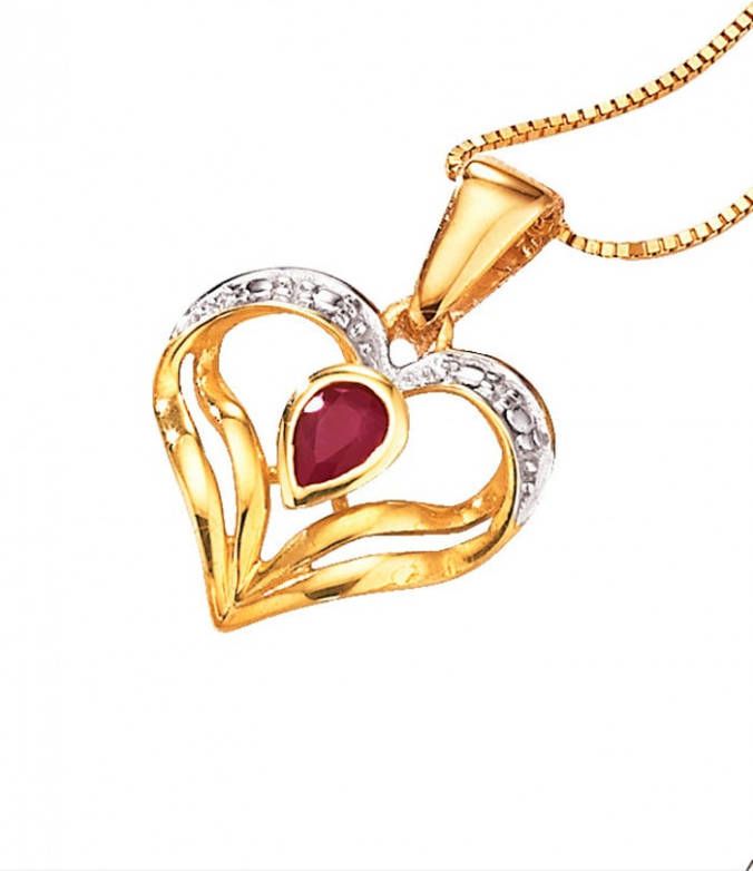 KLiNGEL 2 delige set in goudkleur Rood