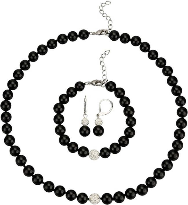 KLiNGEL 3 delige sieradenset Zwart