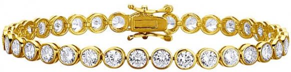 KLiNGEL Armband van verguld zilver Geelgoudkleur