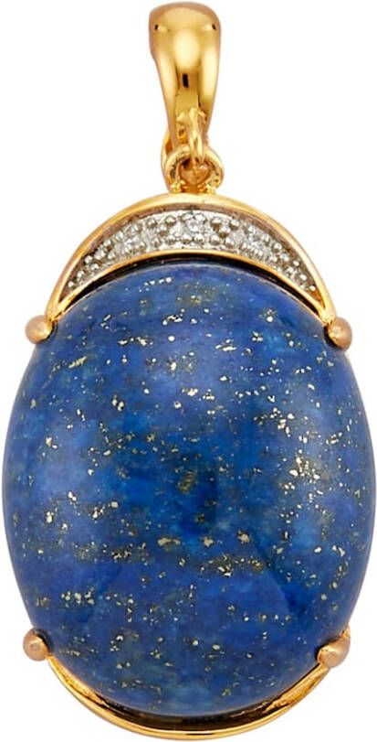 KLiNGEL Cliphanger met lapis lazuli, echt zilver Goudkleur
