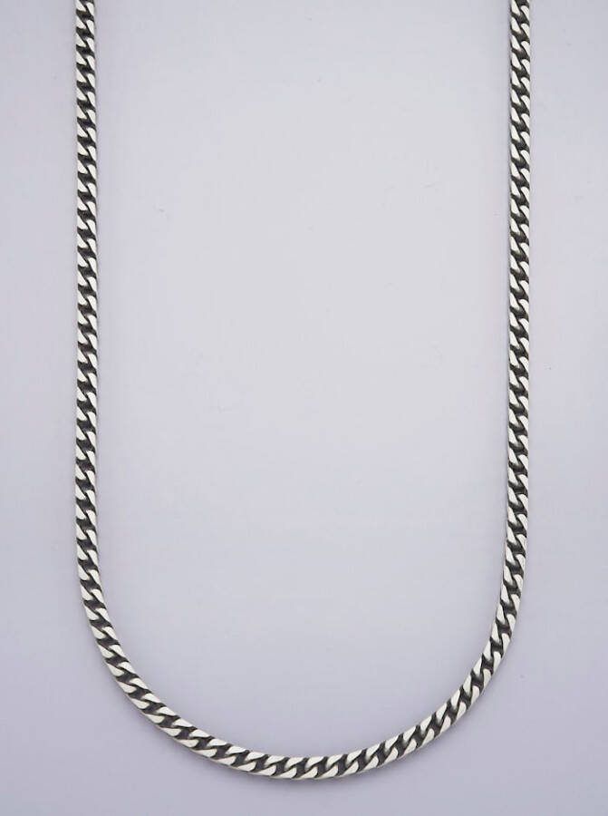 KLiNGEL Gourmetteketting van echt zilver Zilverkleur