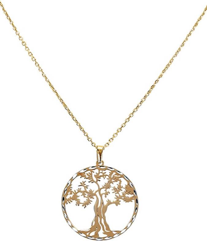 KLiNGEL Hanger Levensboom, echt zilver Bicolor