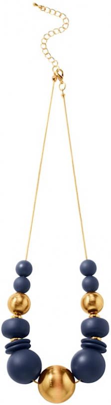 KLiNGEL Ketting Geelgoudkleur/Blauw