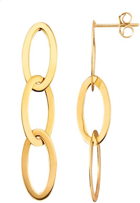 KLiNGEL Oorbellen van 9 kt. Geelgoudkleur