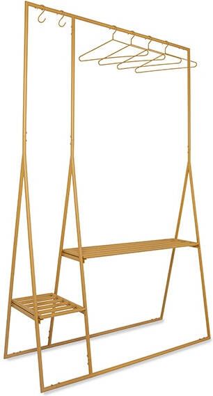 HKliving Kledingrek met hangers ginger orange