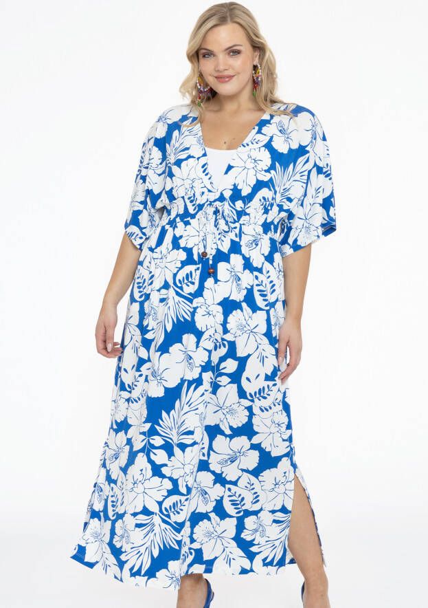 Yoek Maxi jurk AMARYL 38/40 indigo